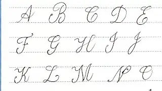 Want Perfect Pen Cursive Writing? Start with These Cursive Capital letters.