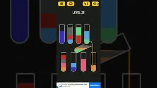 Water sort Puzzle | Gameplay Walkthrough | Level 25