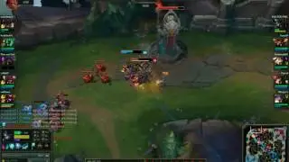 League of legends AFK (Teleport) bait malphite (2017)