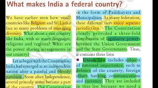 what makes india as a federal country ?