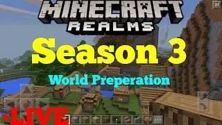 Minecraft PE 0.16.0 BETA - Setting Up World Being Used for Realms w/ Subscribers Season 3! (LIVE!)