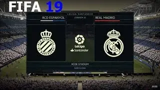 FIFA 19 - Modo Carrera - Rcd Espanyol vs. Real Madrid @ Rcde Stadium