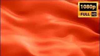 Coral color waving flag. Colorful 3d Red flag waving. Sign of Tomato. Coral flag HD