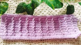 How to crochet pattern for Beginners 💯😍 Easy Crochet Stitches for blankets & bags ⚡|💜AL Crochet 💜