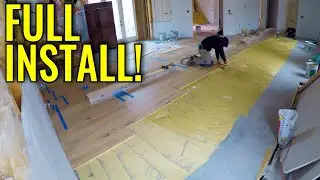 COMPLETE 4,000 SQ FT Flooring Install Time Lapse
