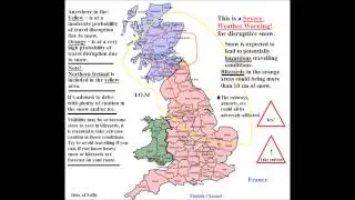 UK Severe Weather Warning! for disruptive snowfall. Valid: Today until Tuesday at 14:00.