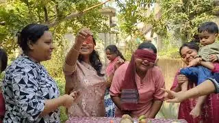 Funny game//দমফাটানো হাসির গেম চোখ বাঁধা অবস্থায় খুঁজে নিতে হবে বলে দেওয়া জিনিস #challenge #games