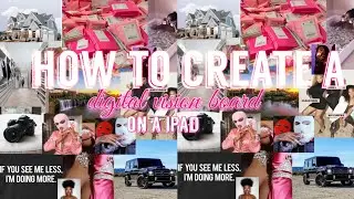 How to create a Digital Vision Board on a iPad