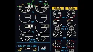 PMDG BOEING 737. Система EICAS. PREPAR 3D.