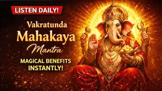 Vakratunda Mahakaya Mantra Powerful Ganesh Mantra for Success & Protection | Om Gan Ganapataye Namah
