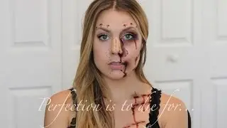 Gory Plastic Surgery Halloween Makeup Tutorial 2016 || Andrea Sawyer