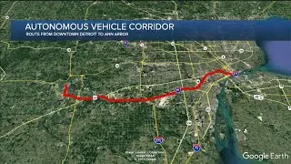 New autonomous vehicle corridor planned between Detroit and Ann Arbor