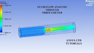 Fluid Flow through an Orifice Meter | CFD Analysis | ANSYS Fluent | ANSYS CFD Tutorials