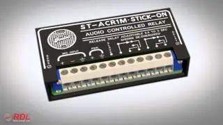 RDL ST-ACR1M Microphone Level Audio Controlled Relay - 0.5 to 5 s delay