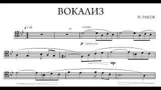Works for trombone by Soviet composers. Vocalise by N.Rakov