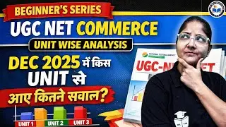 UGC NET Dec 2025 Commerce Unit Wise Analysis | How Many Questions Asked Which Unit In DEC 2025?
