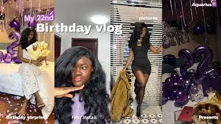 MY 22nd BIRTHDAY VLOG + FIRST TIME DOING MY OWN HAIR I* SURPRISE | * GRWM & MORE