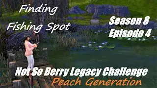 Finding Fishing Spot || Not So Berry Challenge || S 8 Ep 4 || The Sims 4 || Peach Generation