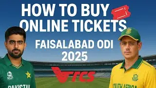 How to purchase Pakistan VS South Africa Tickets Online | Iqbal stadium match ticket buy online 