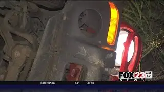 VIDEO: Troopers search for driver, passenger after Osage County crash