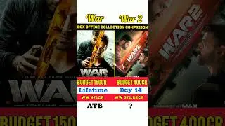 War 2 vs War Box Office Collection Comparison 🔥 #shorts #war2 #war #hrithikroshan #shortsfeed #virel