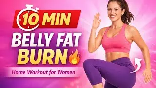 10-Minute Home Cardio Workout to Burn Fat Fast | No Equipment