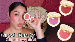 Gucci Glow Dewy Powder Blush Demo || New Makeup 2026
