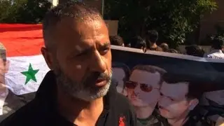 Dozens protest against anti-Islam movie in Damascus