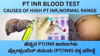PT INR HIGH.PT INR BLOOD TEST NORMAL RANGE,CAUSES OF HIGH PT INR IN KANNADA.