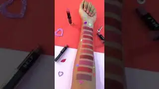 Swatch with NELF USA Velvet Touch Creamy Matte Lipstick