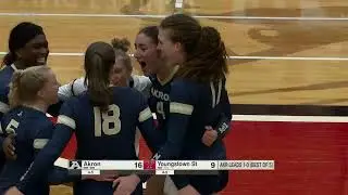 Highlights from the YSU vs Akron volleyball game | September 14, 2023
