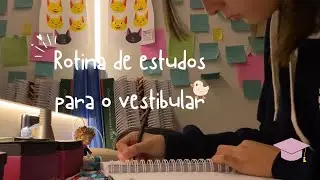 Rotina de estudos para o vestibular - organização semanal e estudo com videoaula 
