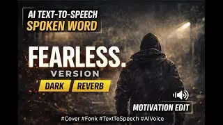 FEARLESS 🔥 song ,Spoken Word AI Version | Dark Reverb Motivation