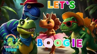 Let&rsquo;s BOOGIE, Dinos! 🦕✨ | Tiny Tune Town- Preschool Song & Dinosaurs Song