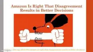 Amazon on Decision Making