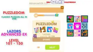 Puzzledom - Lazors Advanced EX Level 101 - 150 - Walkthrough