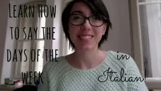 Italian for absolute beginners: days of the week