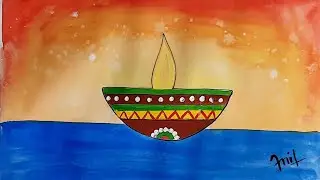 How to draw diya part 2 / Diwali drawing by Anil Sir