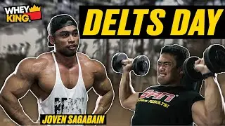 DELTS DAY WITH IFBB PRO JOVEN SAGABAIN! + Bonus workout tips!