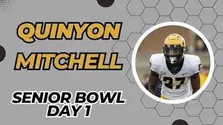 Toledo CB Quinyon Mitchell - Senior Bowl - Day 1