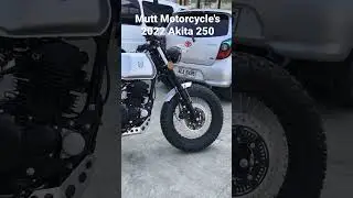 2022 Akita 250 #thecluelessbiker #muttmotorcycles #tracker #brat #custom #LU #shorts  #birmingham