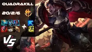 TOP Darius vs Aatrox [QUADRAKILL] - EU Challenger Patch 25.S1.4