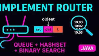 Implement Router | Leetcode 3508.