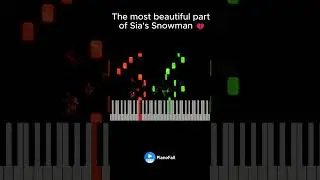 Sia - Snowman CHORUS Piano Short ❄️ Try to follow!