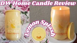 DW Home Lemon Splash Soda Pop Collection Single Wick Candle Review