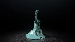 Houdini - melting Statue of Liberty
