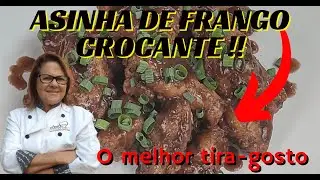 ASINHA DE FRANGO CROCANTE COM MOLHO DE VINHO - O MELHOR TIRA-GOSTO DO MUNDO!