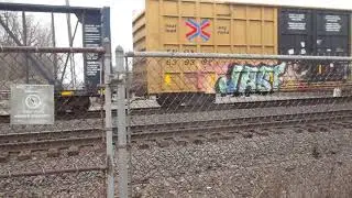 (1-7-2026) CSX westbound local train going backwards in Marion Ohio.