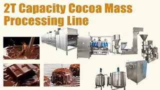 Cocoa Paste Processing Line | From Cocoa Beans to Smooth Cocoa Sauce #cocoaprocessing
