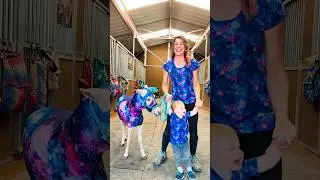 Adorable Pony and Toddler Duo #shortsvideo 🐴💜